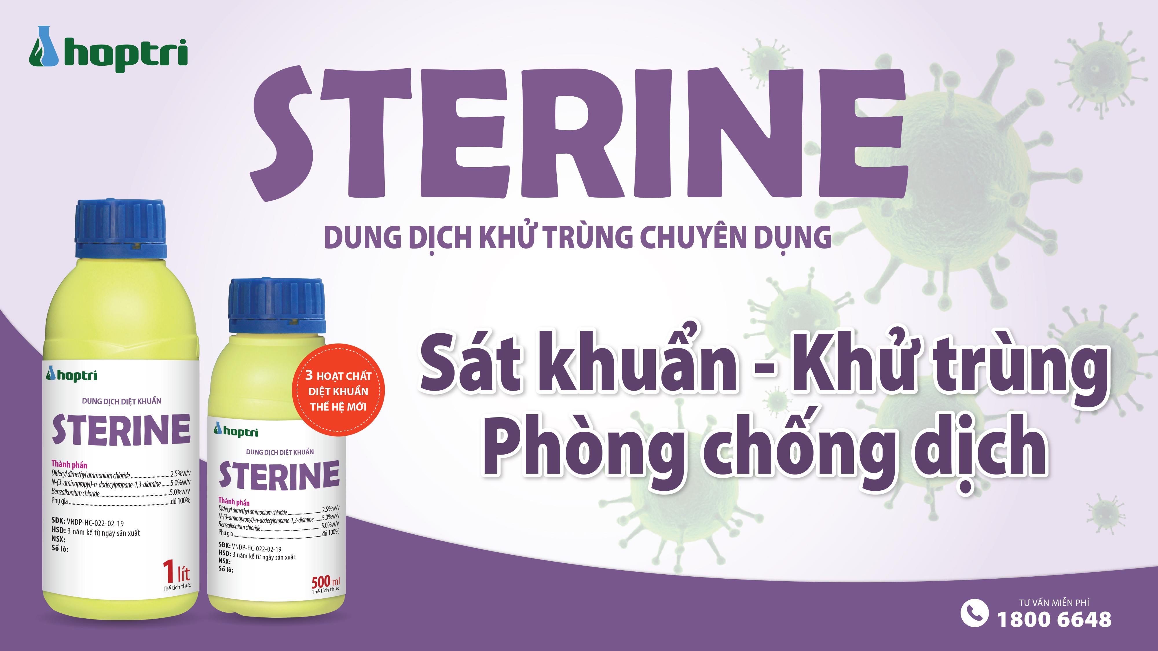 Sterine sat khuan khu trung phong dich benh