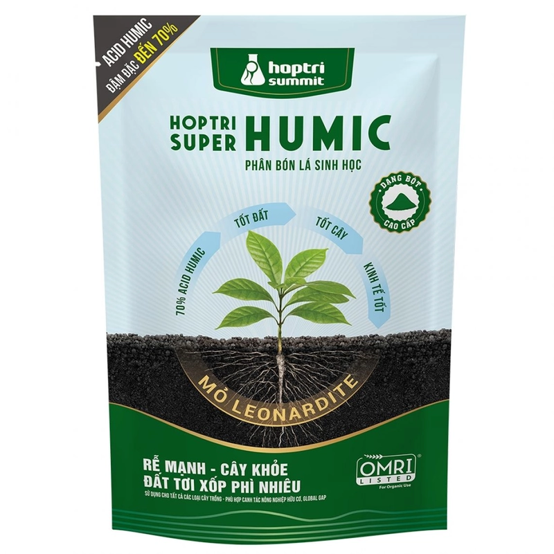 Hợp Trí Super Humic giúp cải tạo đất tơi xốp và giữ phân hiệu quả