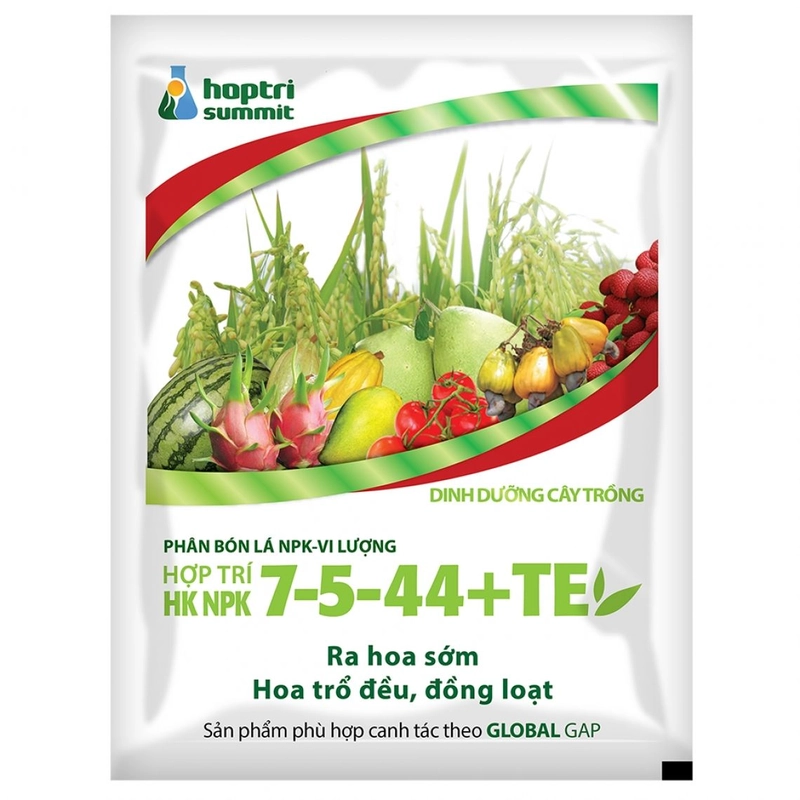 Hợp Trí HK NPK 7-5-44+TE giúp sầu riêng ra hoa đồng loạt